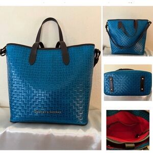 Dooney & Bourke Textured Blue Tote